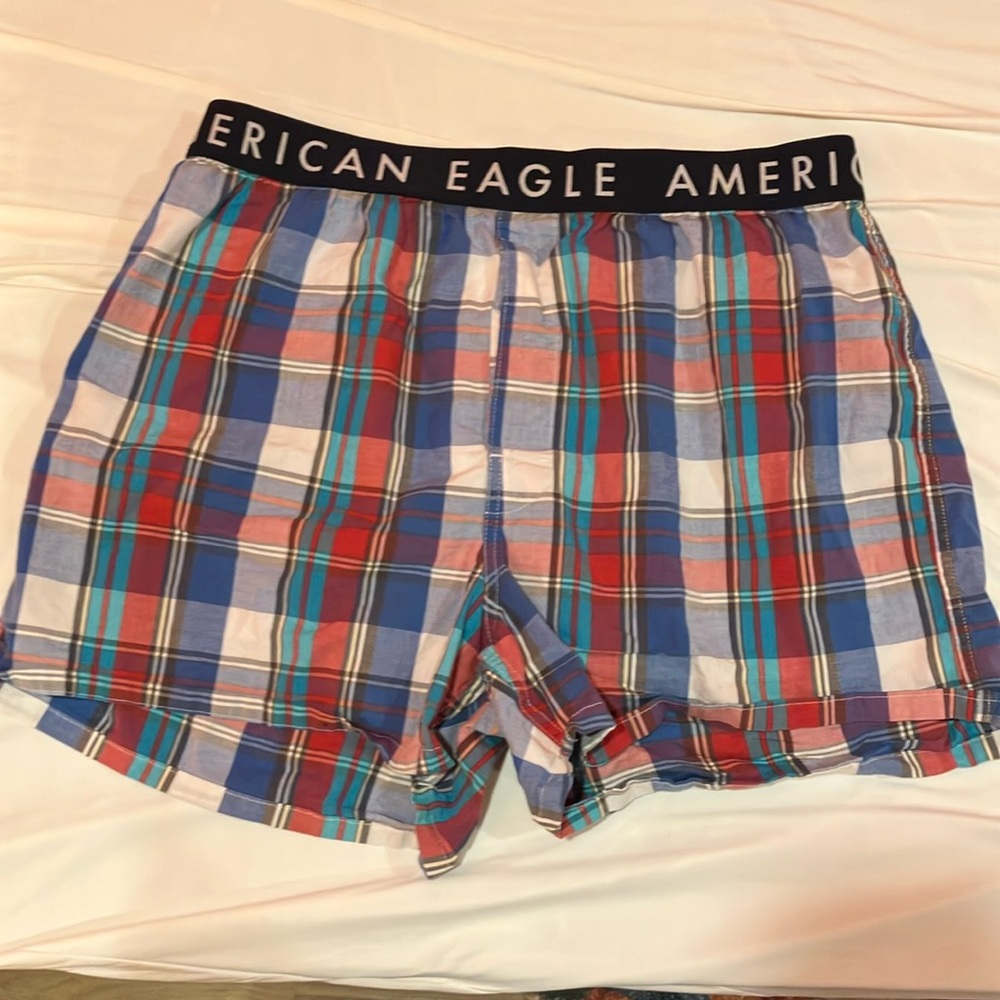 American Eagle Multicolor Plaid Boxers